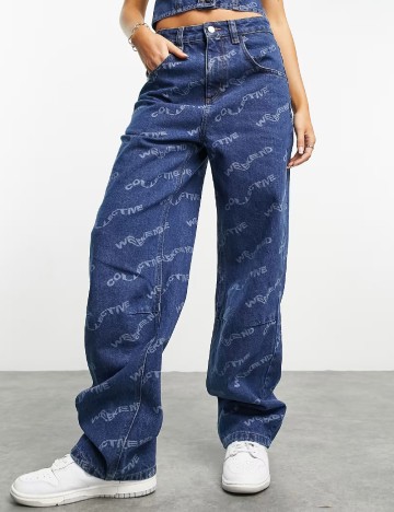 Blugi ASOS, albastru