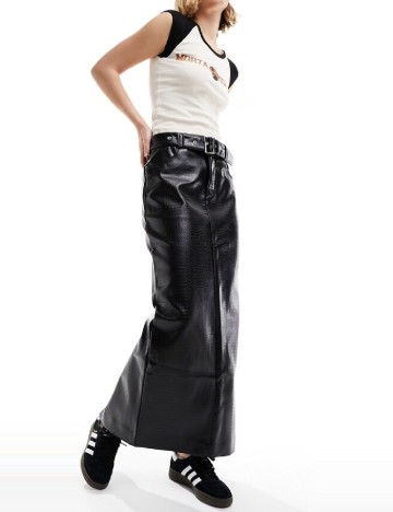 Fusta Urban Revivo, negru