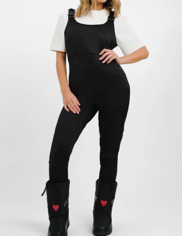 Salopeta de ski Threadbare, negru