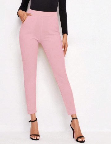 Pantaloni SHEIN, roz