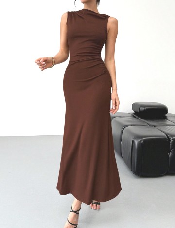 Rochie lunga SHEIN, maro