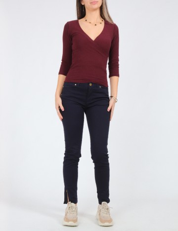 Pantaloni Zra, bleumarin