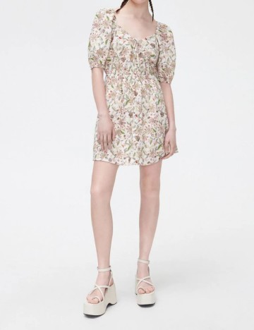 Rochie scurta CROPP, crem, L