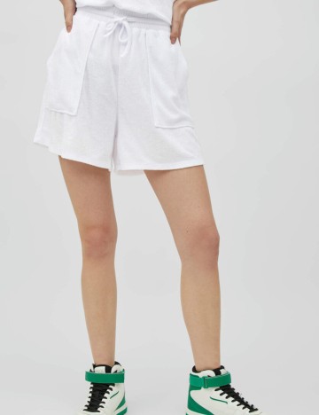 Pantaloni scurti Vila, alb