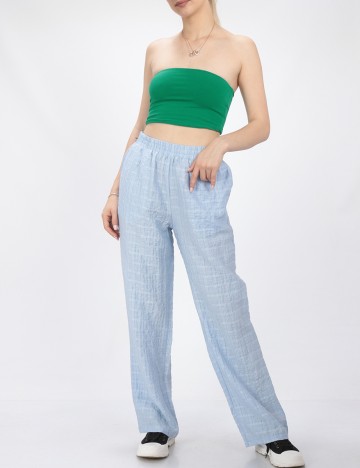 Pantaloni Vila, bleu, 38