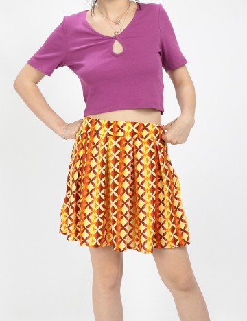 Fusta Noisy May, portocaliu, M