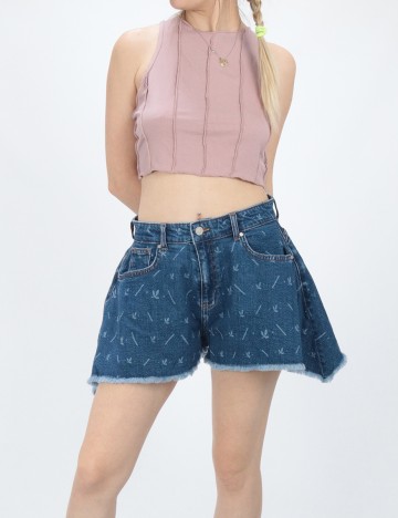 Pantaloni Scurti Only, bleumarin, S