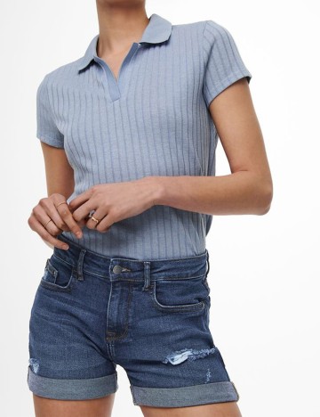 Pantaloni scurti Jacqueline de Yong, albastru