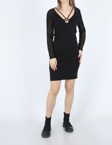 Rochie scurta Noisy May, negru