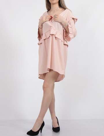 Rochie scurta Something New, roz