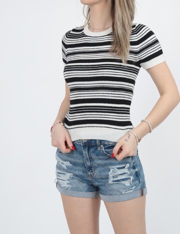 Bluza American Eagle, alb/negru