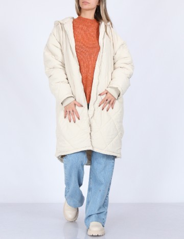 Geaca Pull&Bear, crem