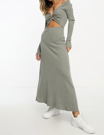 Rochie lunga ASOS, gri