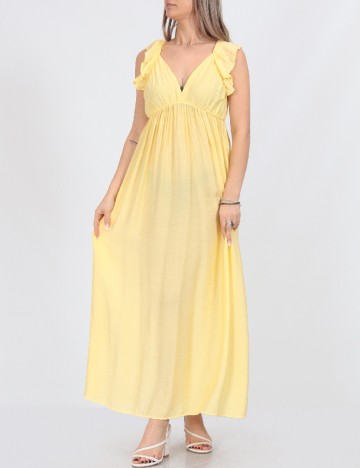 Rochie lunga Vero Moda, galben