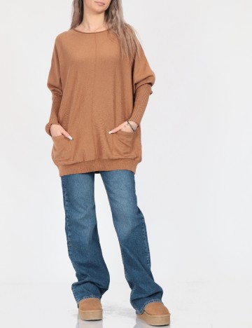 Bluza Oversize SHEIN, maro