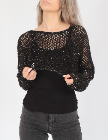 Top Vero Moda, negru