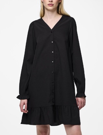 Rochie scurta Pieces, negru