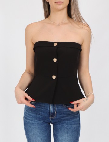 Top Vero Moda, negru