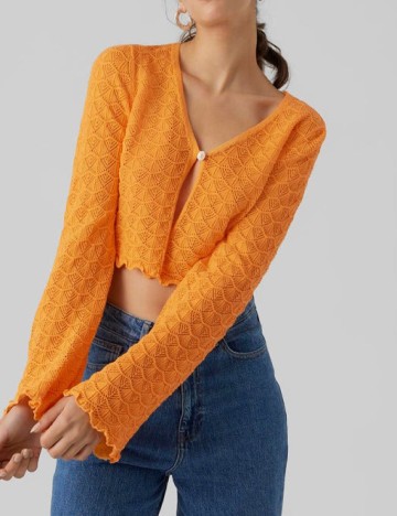 Top Vero Moda, portocaliu
