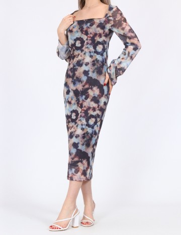 Rochie lunga Noisy May, mix culori