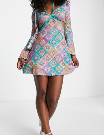 Rochie scurta Miss Selfridge, mix culori