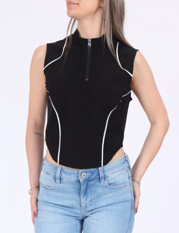 Top Vero Moda, negru