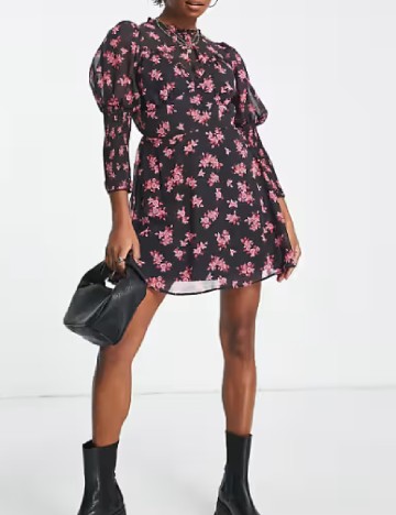 Rochie scurta PETITES MISS SELFRIDGE, negru