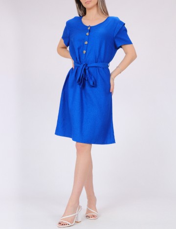 Rochie scurta Pieces, albastru