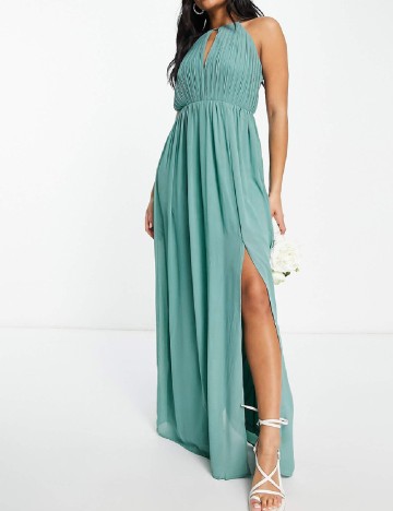 Rochie lunga TFNC London, turcoaz