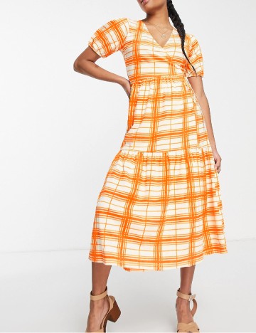 Rochie medie ASOS, portocaliu