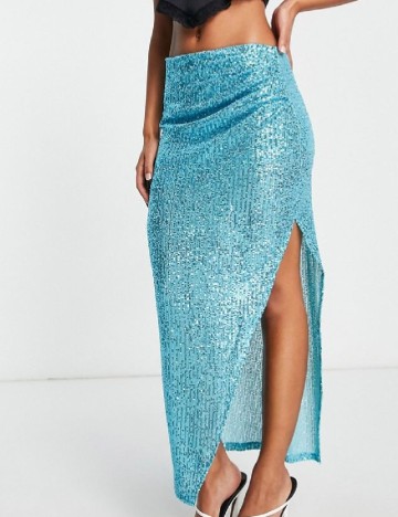 Fusta Pretty Lavish, albastru