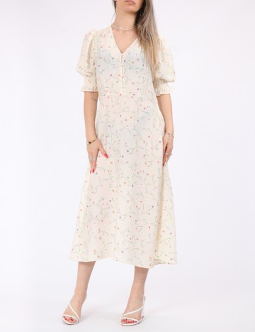 Rochie medie Vero Moda, crem