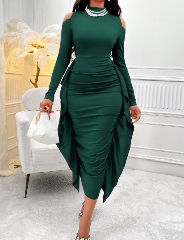 Rochie medie SHEIN, verde