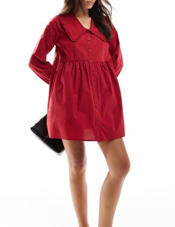 Rochie scurta ASOS, rosu