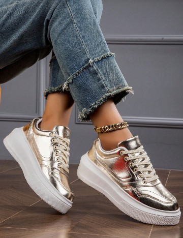 Adidasi SHEIN, auriu