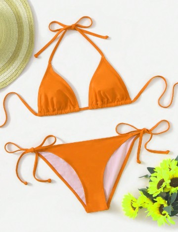 Costum de baie SHEIN, portocaliu
