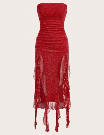 Rochie medie SHEIN, rosu