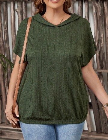 Bluza SHEIN CURVE, verde
