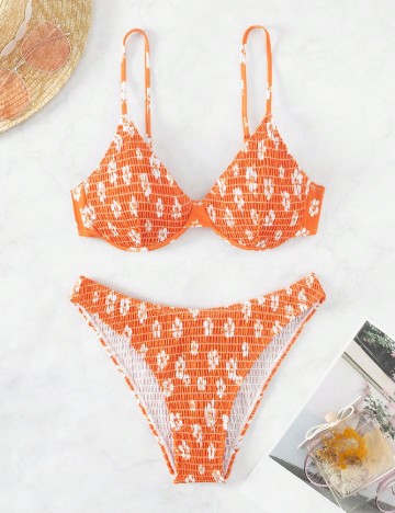 Costum de baie SHEIN, portocaliu