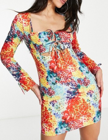 Rochie scurta Annorlunda, mix culori