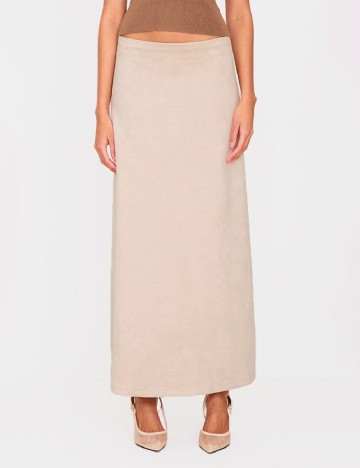 Fusta PrettyLittleThing, bej