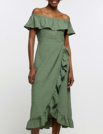 Rochie medie River Island, verde
