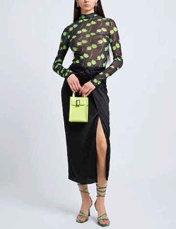 Fusta Top Shop, negru