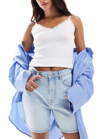 Pantaloni scurti ASOS, albastru