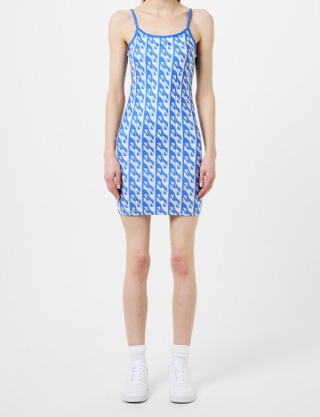 Rochie scurta NICCE, alb/albastru