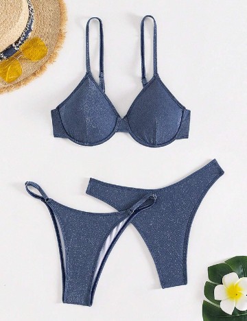 Costum de baie SHEIN, albastru