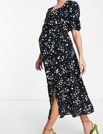 Rochie medie Nobody s child Maternity, negru