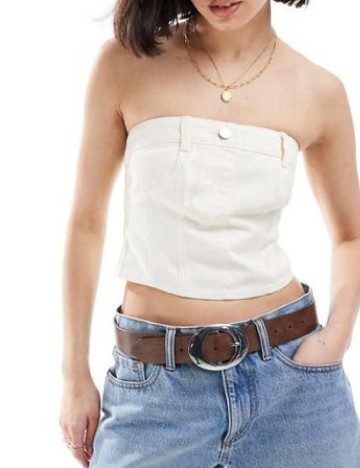 Top Miss Selfridge, ecru