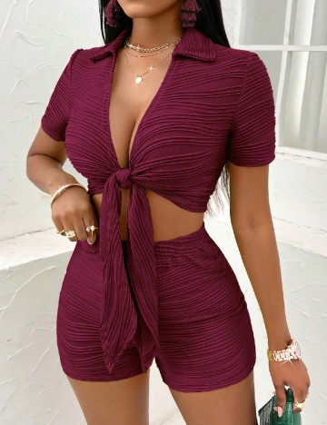 Compleu SHEIN, visiniu