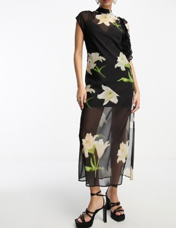 Rochie lunga ASOS, negru